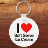 ik hou van zacht serijijs sleutelhanger (Voorkant)