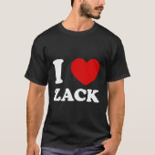 Ik hou van Zack I Heart Zack Grappige Zack T-shirt (Voorkant)