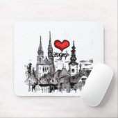 Ik hou van Zagreb Muismat (Met muis)