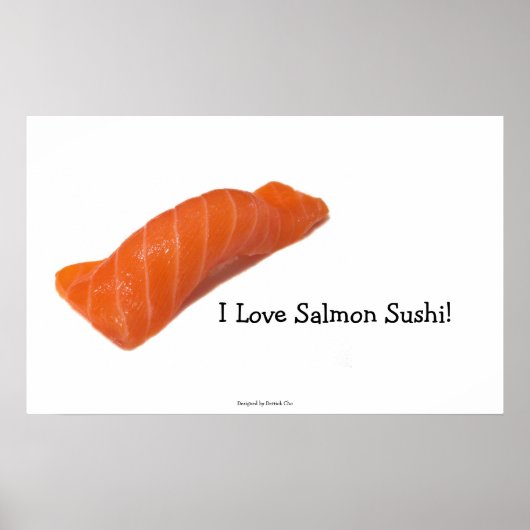 Ik hou van zalmsushi! poster (Voorkant)