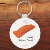 Ik hou van zalmsushi-Sleutelhanger Sleutelhanger (Voorkant)