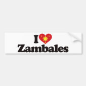 Ik hou van Zambales Bumpersticker (Voorkant)