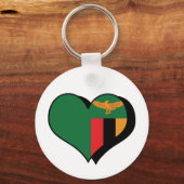 Ik hou van Zambia Sleutelhanger (Voorkant)