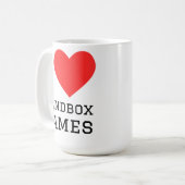 Ik hou van zandbakspellen koffiemok (Voorkant links)