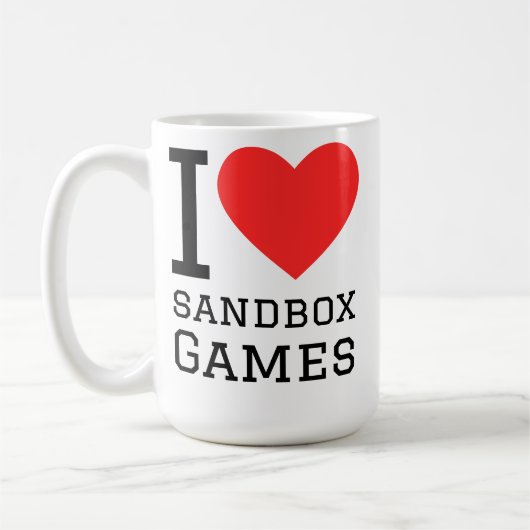 Ik hou van zandbakspellen koffiemok (Links)
