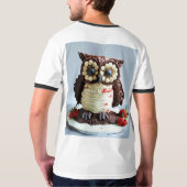 Ik hou van Zazzle Owl verjaardagsfeestje T-shirt (Achterkant volledig)