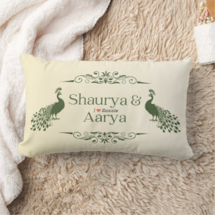 Ik hou van Zazzle Peacock Sierkussen Kussen