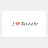 Ik hou van Zazzle Sticker (Voorkant)