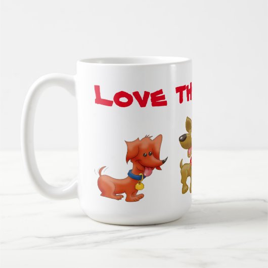 Ik hou van ze Dawgs! Koffiemok (Links)
