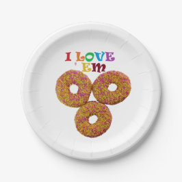 Ik hou van ze! Papieren bord