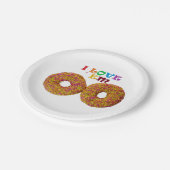 Ik hou van ze! Papieren bord (Gekanteld)