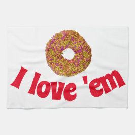 Ik hou van ze theedoek