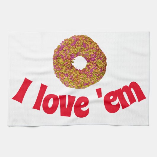 Ik hou van ze theedoek (Horizontaal)