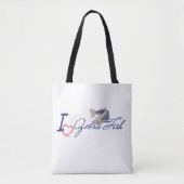 Ik hou van zebra vis tote bag (Voorkant)