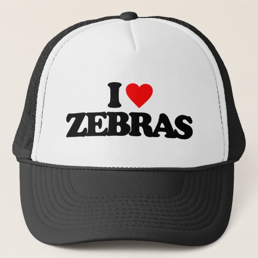 IK HOU VAN ZEBRA'S TRUCKER PET (Voorkant)