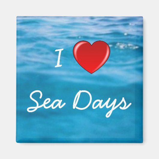 Ik hou van Zee dagen Magneet (Voorkant)