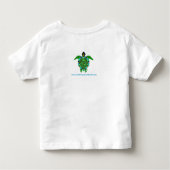 Ik hou van Zee SCHILDPADDEN - Dierenvriend - Wildl Kinder Shirts (Achterkant)