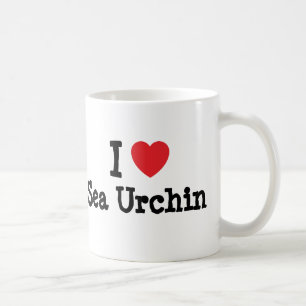 Ik hou van Zee Urchin hart T-Shirt Koffiemok
