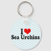 Ik hou van Zee Urchins Sleutelhanger (Voorkant)