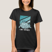 Ik hou van Zee van Turtles Tortoise T-shirt (Voorkant)