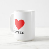 Ik hou van zeewier koffiemok (Voorkant links)