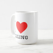 Ik hou van zeilen koffiemok (Voorkant links)