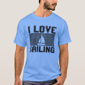 Ik hou van zeilen met familie t-shirt