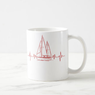 Ik hou van zeilen nautische oceaan decor zeilen mo koffiemok