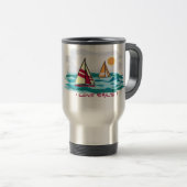 Ik hou van zeilen! Travel Mug Reisbeker (Voorkant rechts)