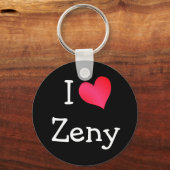 Ik hou van Zeny Sleutelhanger (Voorkant)