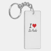 Ik hou van zes pakjes sleutelhanger (Voorkant Links)