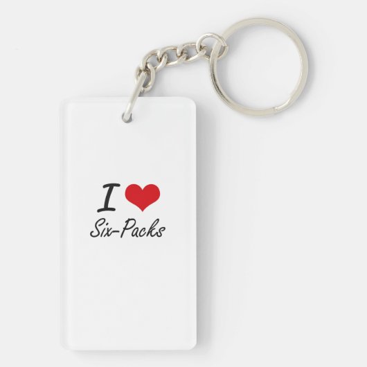 Ik hou van zes pakjes sleutelhanger (achterkant)