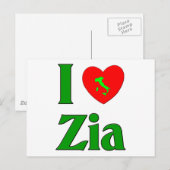 Ik hou van Zia Briefkaart (Voorkant / Achterkant)
