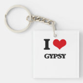 Ik hou van zigeuner sleutelhanger (Voorkant)