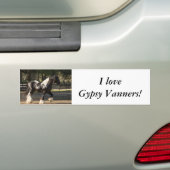 Ik hou van zigeunerventilatoren. bumpersticker (Op auto)