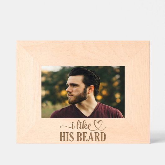 Ik hou van zijn baard gegraveerde lijstjes