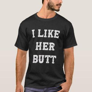 Ik hou van zijn baard, maar ik hou van haar, maar t-shirt