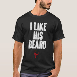 Ik hou van zijn baard t-shirt