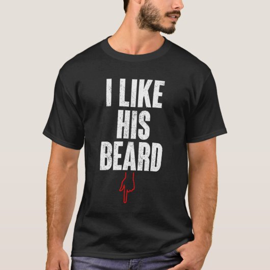 Ik hou van zijn baard t-shirt (Voorkant)