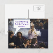 Ik hou van zijn Belemmering, maar zijn paars staat Briefkaart (Voorkant / Achterkant)