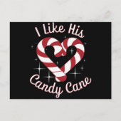 Ik hou van zijn snoepriet grappige koppels die ove feestdagenkaart (Voorkant)