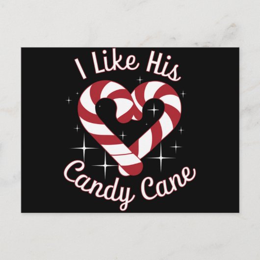 Ik hou van zijn snoepriet grappige koppels die ove feestdagenkaart (Voorkant)