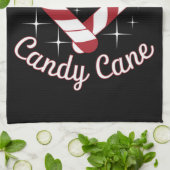 Ik hou van zijn snoepriet grappige koppels die ove theedoek (Gevouwen)