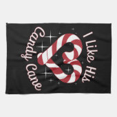 Ik hou van zijn snoepriet grappige koppels die ove theedoek (Horizontaal)