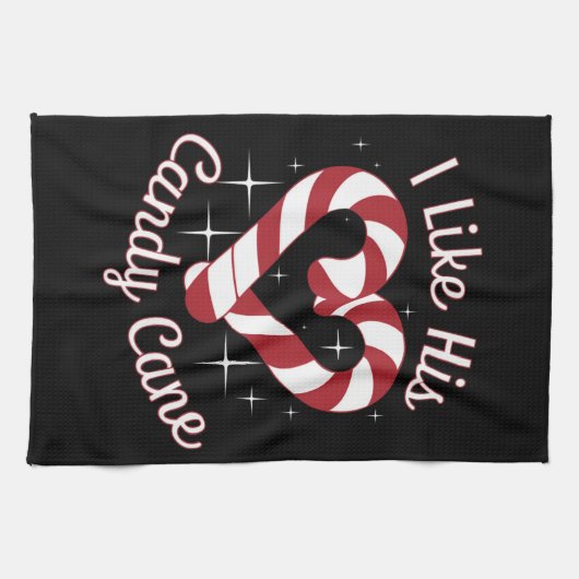 Ik hou van zijn snoepriet grappige koppels die ove theedoek (Horizontaal)