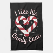 Ik hou van zijn snoepriet grappige koppels die ove theedoek (Verticaal)