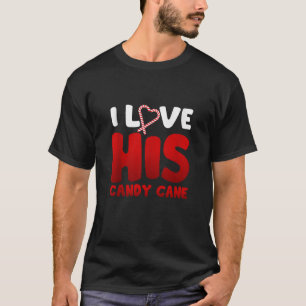 Ik hou van zijn snoepriet Ik hou van haar Snoepjes T-shirt