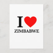 Ik hou van Zimbabwe Briefkaart (Voorkant)