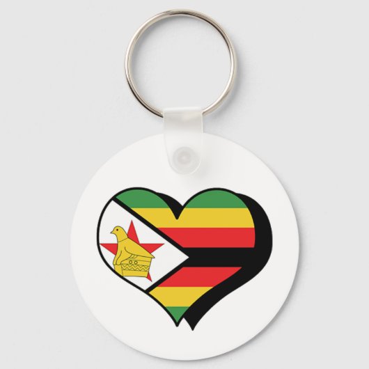 Ik hou van Zimbabwe Sleutelhanger (Voorkant)