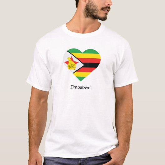 Ik hou van Zimbabwe T-shirt (Voorkant)
